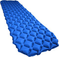 Single Self-Inflating Camping Sleeping Pad - Rapid Setup Ultralight Compact Air Mat for Hiking Travel Tent Outdoor(01Royal Blue)