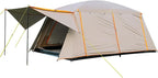 Camping Tent Family Cabin Tents, Large Capacity 2 Room Cabin Tent for Family Outdoor Use, Backpacking, Hiking, Picnics (S)