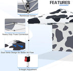 EAGLE PEAK Commercial Canopy 10x10 Pop Up Canopy Tent with 1 Sidewall, Easy Setup Heavy Duty Instant Event Shelter for Vendors & Markets, Outdoor Sun Shade, Cow Print