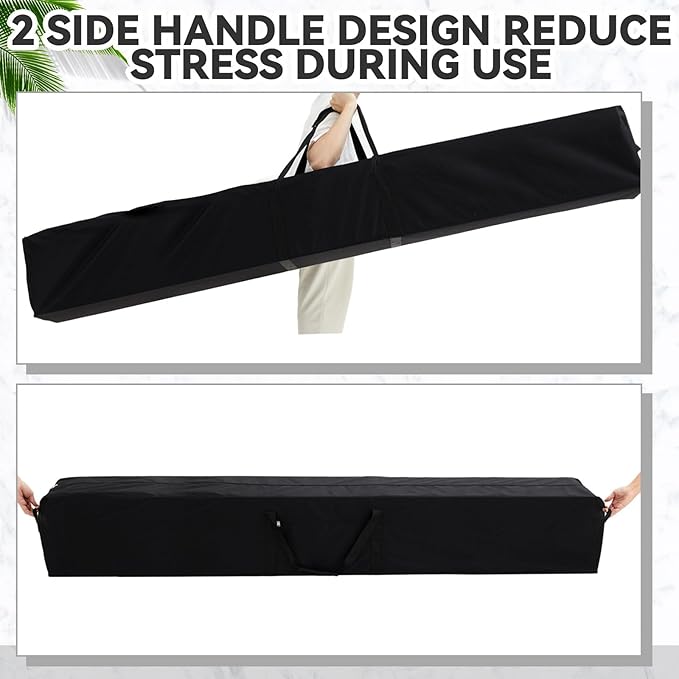83 x 16 x 12 Inch, 260 L Extra Large Duffle Bag Camping Tent Storage Bag Heavy Duty Waterproof Sports Equipment Carrying Case for Tent Pole Travel Canopy Hammock Tripod Fishing Outdoor Moving