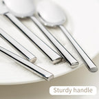 Alata Potter 60-Piece Forged Silverware Set Stainless Steel Flatware Set Cutlery Set, Service for 12, Mirror Finish, Dishwasher Safe