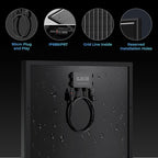 400 Watt Solar Panel 18BB, 2Pc 200W Solar Panel N-Type 24.6% High Efficiency Monocrystalline Solar Cells for Homes RV Boat Marine Rooftop Camper Caravan