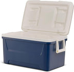 48-Quart Hardside Refrigerator Freezer, Premium Outdoor Cooler for Camping, Beaches, and Tailgating - Navy
