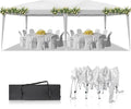 Outvita 10x20ft Pop Up Canopy Tent, Outdoor Instant Shelter Folding Canopy with Carry Bag for Commercial Events, Party, Backyard BBQ, Camping White