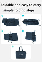 30L Foldable Backpack & Bucket Hat 2 In 1 Combo, Lightweight packable Travel and Fisherman Hat Set, Compact Collapsible Daypack with Sun Hat (Dark Blue)