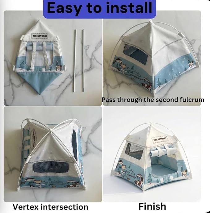 Mini Tent,Model Tent Decoration with Chair,1:12 Miniature Doll Camping Model Tents Movable Decorative Scene Accessories Photography Props Miniature Model Tent for Tiny Pets (White)