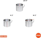IMUSA USA R200-10WM Aluminum Mug for Stovetop Use or Camping 0.7 Quart, Silver