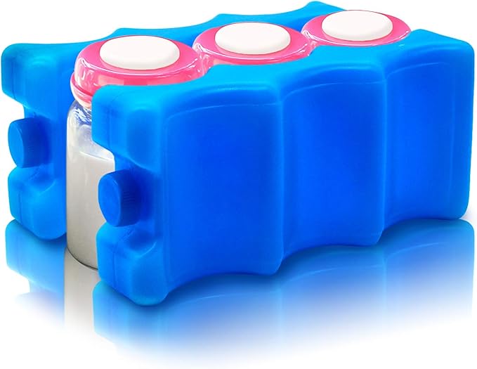 JMEXSUSS Reusable Ice Packs for Cooler, Long Lasting Breastmilk Bottle Storage, Freezer Packs Can Cooler for Lunch Boxes, Beer Soda, Camping