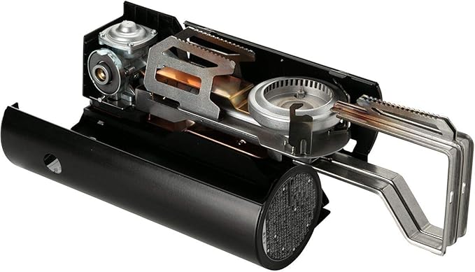 Snow Peak Home and Camp Burner, Camping Stove, Backpacking, Automatic Ignition, Black
