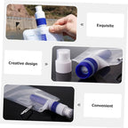 Folding Water Bag with Built Filter for Camping and Hiking Lightweight Portable Water Pouch for Outdoor Recreation and Daily Use Large Capacity Reusable Water Container