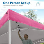 Quictent Easy Pop up Canopy Tent 10'x10' with 4 Detachable Window Sidewalls, One Person Setup, Waterproof Outdoor Portable Vendor Event Tent Shelter Enclosed, Wheeled Bag Included