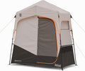 Bushnell Shower Tent with Instant Setup Technology | Shield Series 2 Room Shower Tent for Family Camping, Hunting, Hiking | Solar Water Reservoir Included
