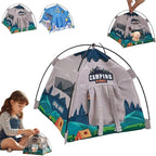 Miniature Cute Tent,1:12 Scale Miniature Camping Tent, 6.7 Inch Realistic Doll House Tents,Handmade Mini Tents for Diorama Displays,Photography Props,Birthday Gift Decor