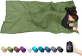 Browint Silk Sleeping Bag Liner, Silk Sleep Sack, Extra Wide 87"x43", Lightweight Travel Sheet for Hotels, More Colors for Option, Reinforced Gussets