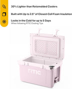 RTIC Ultra-Light 32 Quart Hard Cooler Insulated Portable Ice Chest Box for Drink, Beverage, Beach, Camping, Picnic, Fishing, Boat, Barbecue, 30% Lighter Than Rotomolded Coolers