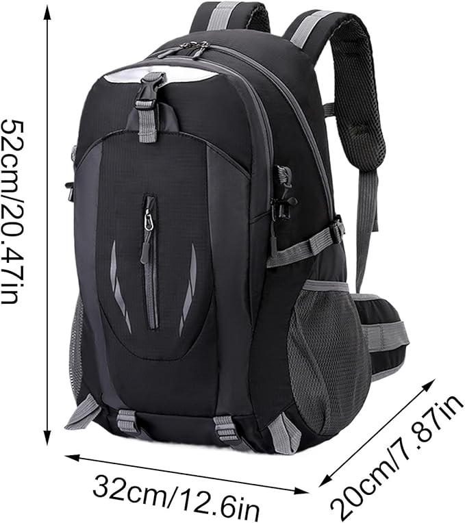 Hiking Backpack Men | 40L Lightweight Backpack Camping Bag - Rucksack Waterproof Bag Storage Organizer for Cycling Camping Sports Fishing Climbing Travel Backpacking