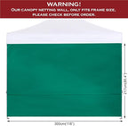 COOSHADE Instant Canopy SunWall 10x10 Canopy SideWall for Pop up Canopy Tent, 1 Pack Sidewall Only, Turquoise