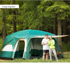 GeRRiT Large Camping Tent Travel Double-Layer Tent Waterproof Family Camping Tent Outdoor Camping Tent