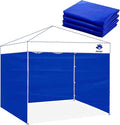 Instant Canopy Tent Sidewalls for 10x10 Pop Up Canopy Waterproof,99% UV Protection，3 Piece Sidewalls, Blue(3PCS Sidewall Only, Canopy Tent NOT Included)