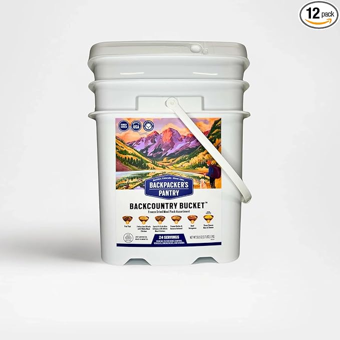 Backpacker's Pantry Backcountry Bucket | 12 Meal Emergency Bucket