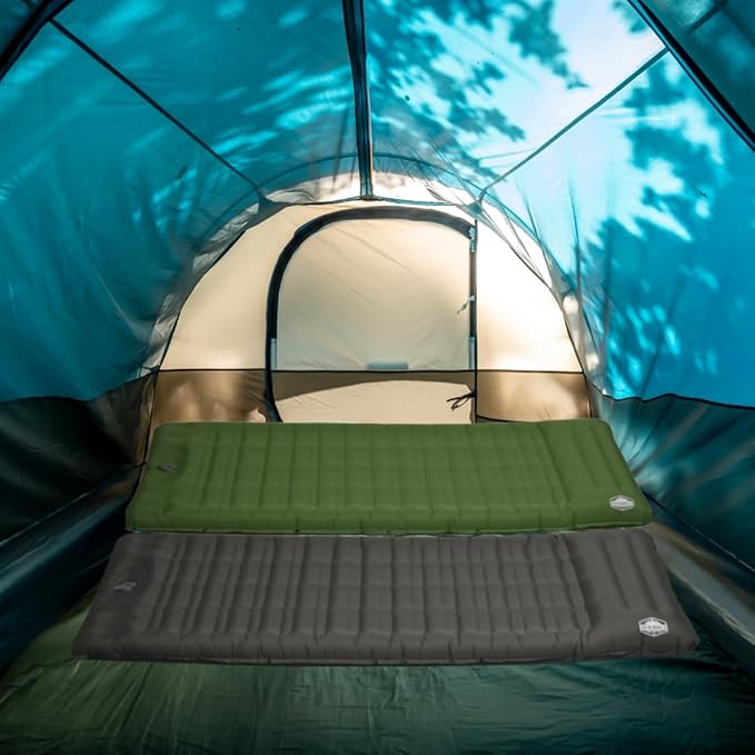 SharpSurvival Ultralight Comfort: The Ultimate Camping Sleeping Pad, 4.7 Inch Thick, Ultralight with Pillow Pump