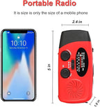 Emergency Solar Hand Crank Dynamo NOAA WB AM/FM Radio Hurricane Camping Survive Kit with 3-LED Flashlight 2000mAh 088FS Portable radios