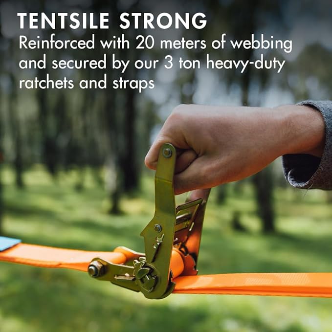 Tentsile Connect V3 2-Person Tree Tent Hammock, The Original Tree Tent Company, 880 Pound Capacity, Portable Treehouse, Heavy Duty Ratchets Included, Designed in The UK