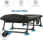 Folding Camping Cot for Adults with Adjustable Backrest & Pillow, Portable Lounge Chair Bed, 6-Position Recliner, Waterproof Outdoor Cot Supports 450lbs, Includes Side Pocket (Brown)