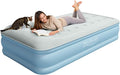 Twin Air Mattress with Built in Pump Raised, Blow Up Mattress 18 Raised Comfort, Upgraded Portable Air Bed with Pillow, Inflatable Mattress for Travel, Home and Guest, 550 lbs Max