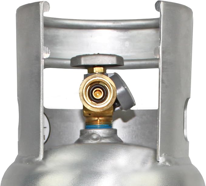 Flame King 5LB Aluminum Propane Tank with Gauge & OPD Valve, Corrosion-Resistant and Rust-Free, Lightweight, Great for Marine Applications, Grills and BBQs, Camping, Fishing, & Outdoor Activities