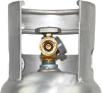 Flame King 5LB Aluminum Propane Tank with Gauge & OPD Valve, Corrosion-Resistant and Rust-Free, Lightweight, Great for Marine Applications, Grills and BBQs, Camping, Fishing, & Outdoor Activities