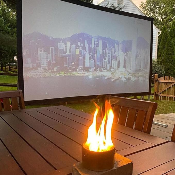 City Bonfires Portable Fire Pit - Mini Fire Pit, Table Top Firepit, No Wood, No Embers, 3-5 Hours of Burn Time - Food Safe for Smores - Lightweight, Emergency Heat, Camping Stove (2-Pack)