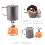 BRS Stove BRS 3000T Stove Titanium Ultralight Backpacking Stove Portable Propane Camping Stove Gas Burner Camp Stove only 26g with Extra O Ring