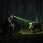 GRACETOP Greenlight LED Headlamp, 1800 Lumens Zoomable Hunting LED Head lamp Flashlight, Hands-Free Headlight Torch Lamp for Hunting Hiking Camping Fishing Reading Running