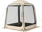 SUV Tailgate Tent VEVOR, 6 x 6 ft Pop-Up Screen House Canopy for 4–6 Person, Portable Screened Shelter with Carry Bag, for Car Camping, Backyard, Patio, Outdoor Activities