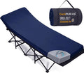 CYMULA Camping Cot Mattress 2in Memory Foam Sleeping Pad,Soft Warm Non-Slip Camping Mattress Topper with Retaining for Adults,Portable Roll up Pad for Travel(75 x30)（only Mattress）