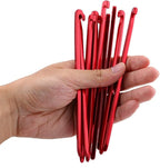 Zerone Tent Stake,10pcs 16cm/6.29in Outdoor Heavy Duty Galvanized Non-Rust Tent Pegs, Aluminum Camp Awning Canopy Accessories Tent Rock Stakes Pegs Nails for Camping