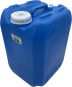 5 Gallon Stackable Emergency Water Storage Container | Beverage Dispenser | Carboy | Jerrican | 70MM Cap with 3/4" punchout for Spigot | 1 Pack | 1 Spigot | 1 Cap Wrench | 5 Gallon Capacity