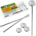 15 Pack Outdoor Rv Rug Stakes, Stainless Steel Spira Patio Mats Stakes, Used for Fixing Rugs, Tents, Tarps, and RV Mats，Rv Camping Accessories for Outside,Camper Must Haves