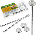 15 Pack Outdoor Rv Rug Stakes, Stainless Steel Spira Patio Mats Stakes, Used for Fixing Rugs, Tents, Tarps, and RV Mats，Rv Camping Accessories for Outside,Camper Must Haves