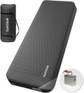 Self Inflating Sleeping Pad with Electric Pump, 4" Thick Ultralight Memory Foam Camping Mattress, Telescopic & Compact, Fast Inflate Insulated Camping Air Mats for Car Travel/Tent/Cot, Grey