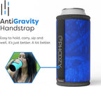 PHOOZY Insulated Can Cooler for Tall 16oz Cans with NASA-Inspired Technology - Patented Koozie That Keeps Drinks Cold 10x Longer - Lightweight Beer Koozie for Outdoor Adventures - Blue