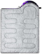 QOOMO Camping Sleeping Bags,3 Season Warm & Cool Weather,Lightweight,Waterproof Sleeping Bags for Adults & Kids,Traveling,and Outdoors,Camping Gear Equipment