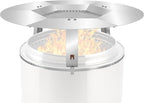 Heat Deflector Fit for Solo Stove Yukon 27”, 304 Stainless Steel Heat Diffuser for Yukon Fire Pit with Grill Gloves & Fix Hoop, Capture and Redirect Warmth, Camping Accessory