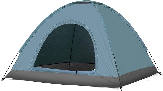 Waterproof Tents for Camping, Camping Dome Tent, 1-4 Person Waterproof Windproof Easy Setup Spacious Family Tents with Carry Bag for Hiking Backpacking Traveling Glamping Beach