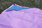 Orga'Neat Pocket Picnic Blanket, Sandproof Lightweight Pocket Camping Tarp, 55″x 60″ Foldable & Fits into Small Bag, Water Resistant Washable Quick Dry Compact Beach Mat for Outdoor Recreation