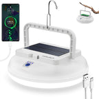 4500LM Solar Camping Light - Portable Camping Lantern Hanging Waterproof Tent Lights, Bright USB Rechargeable Lamp for Outdoor Camping, Canopy, Hurricane Emergency, Power Outages