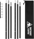 ONETIGRIS Upgraded Tent Poles – Set of 2 Adjustable Telescoping Tarp Poles, Aluminum Replacement Poles for Tent, Tarp, Canopy, Awning, Shelter, Heavy Duty Aluminum Alloy Camping Poles