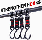 Foldable Tripod Camping Hanging Rack - 4 Hooks Outdoor Cookware Storage Portable, Outdoor Camping Folding Rack (Large)