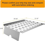 Grill Drip Tray Heat Baffle Replacement for Camp Chef 24 Series Pellet Grills, SmokePro SG 24/STX 24, Woodwind Classic 24/ SG 24/WIFI 24, BCA070/BAC012 Drip Pan Parts for Traeger Pro 20 22 575 Series